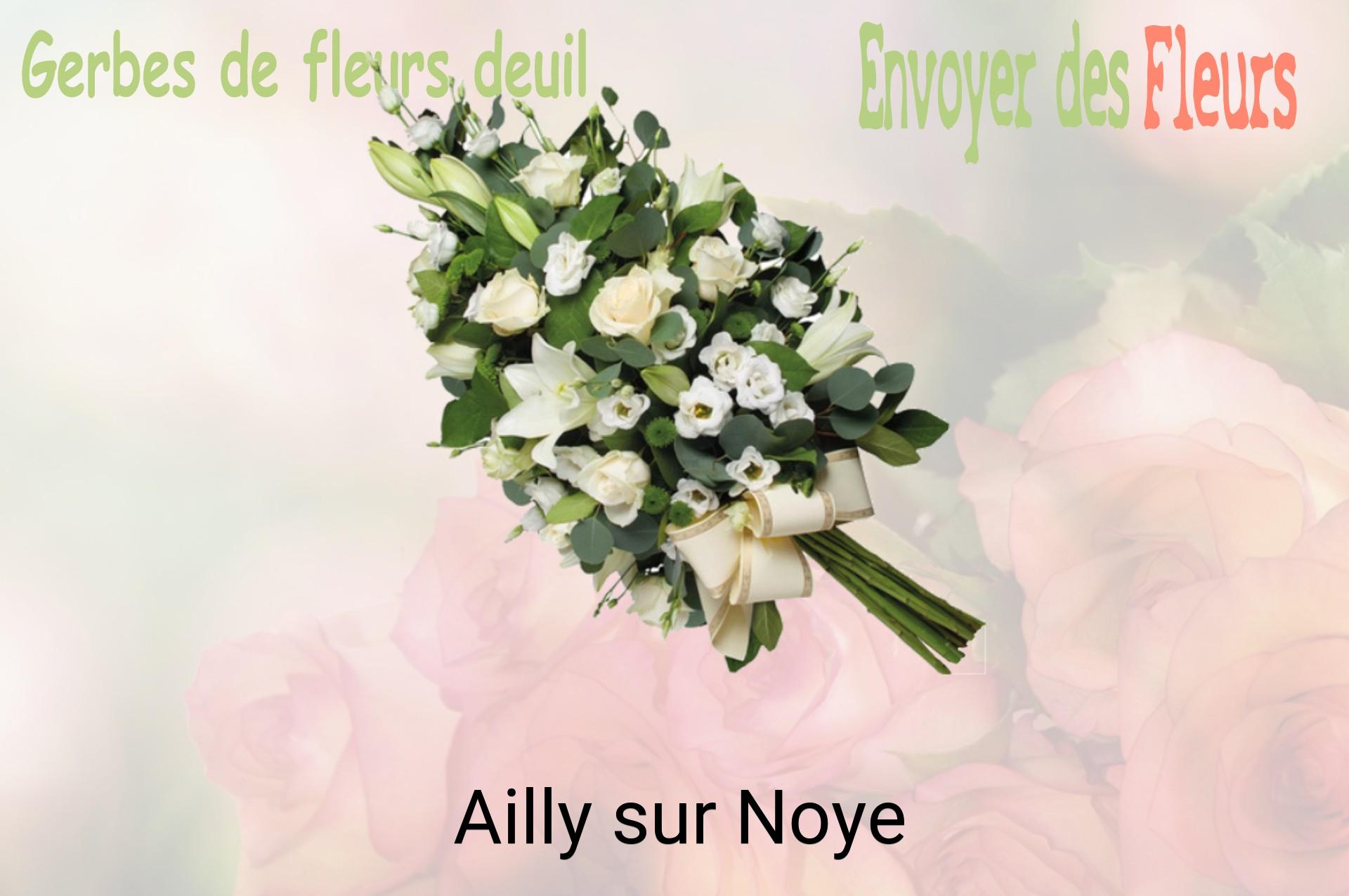 Gerbe de fleurs de deuil livrée à Ailly-sur-Noye